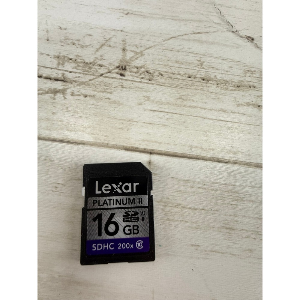 Lexar Platinum II 16GB SDHC Memory Card 200x‎ Class 10 UHS-I Flash Card